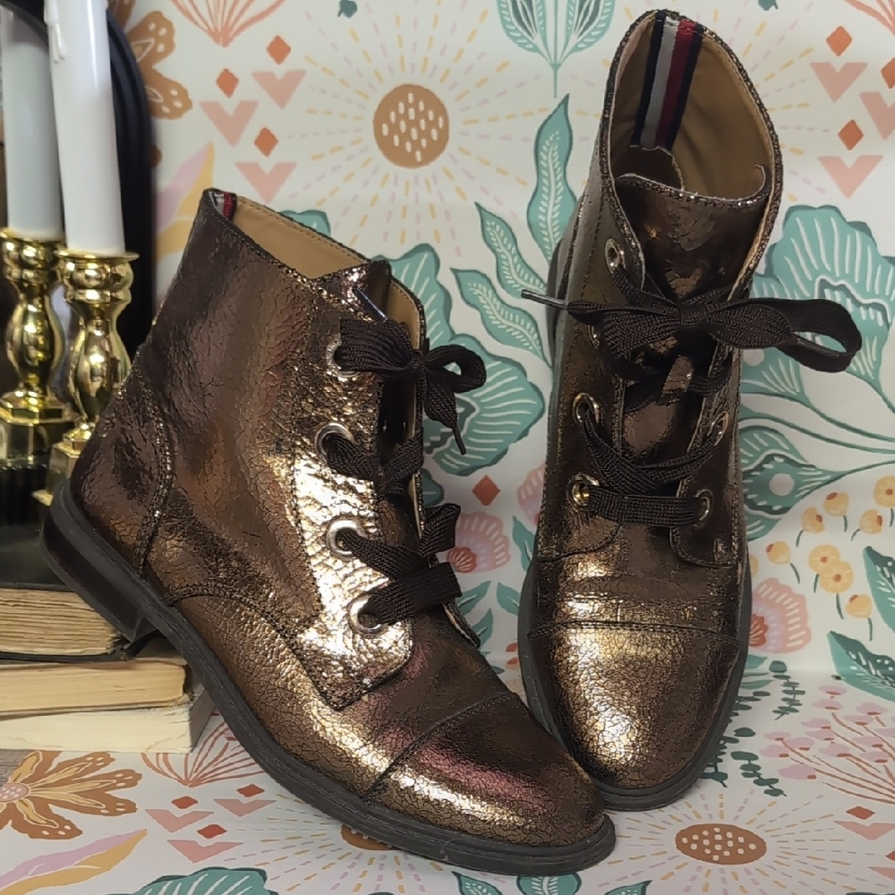 Tommy Hilfiger Metallic Bronze Women's Boots